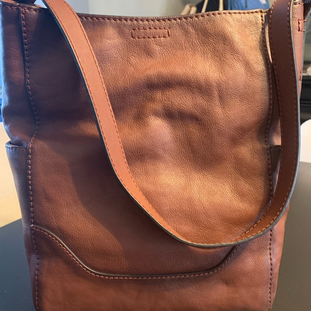 Frye Rich Brown Leather Tote